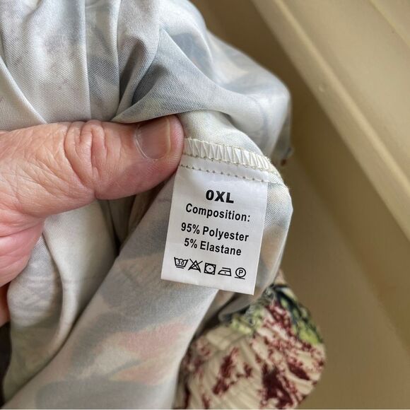 TROPICAL PRINT‎ WIDE LEG PANTS - Picture 6 of 6